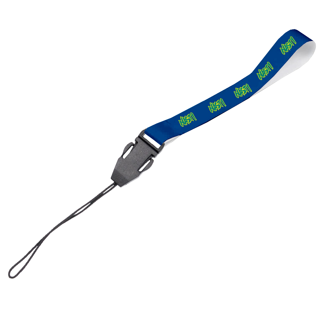 Matte Polyester Wrist Phone Strap S/Sided Print with Cellphone Clip 15 x 340mm